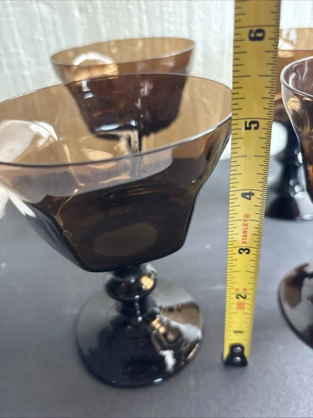 Lenox Antique Brown Champagne Glass Sherbet Bowls 5